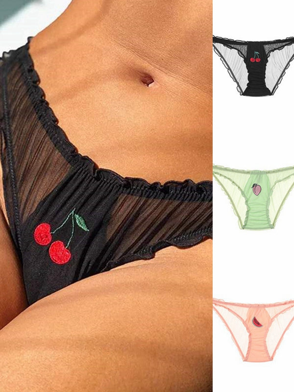 Print Mesh Panties