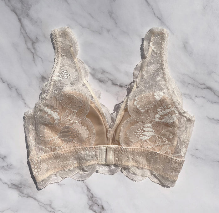 Protea Long Bralette | Vanilla