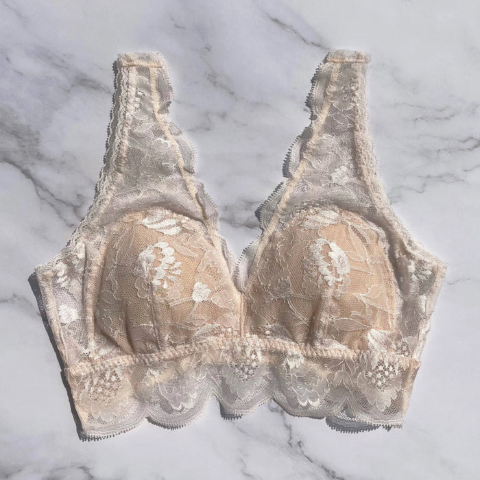 Protea Long Bralette | Vanilla