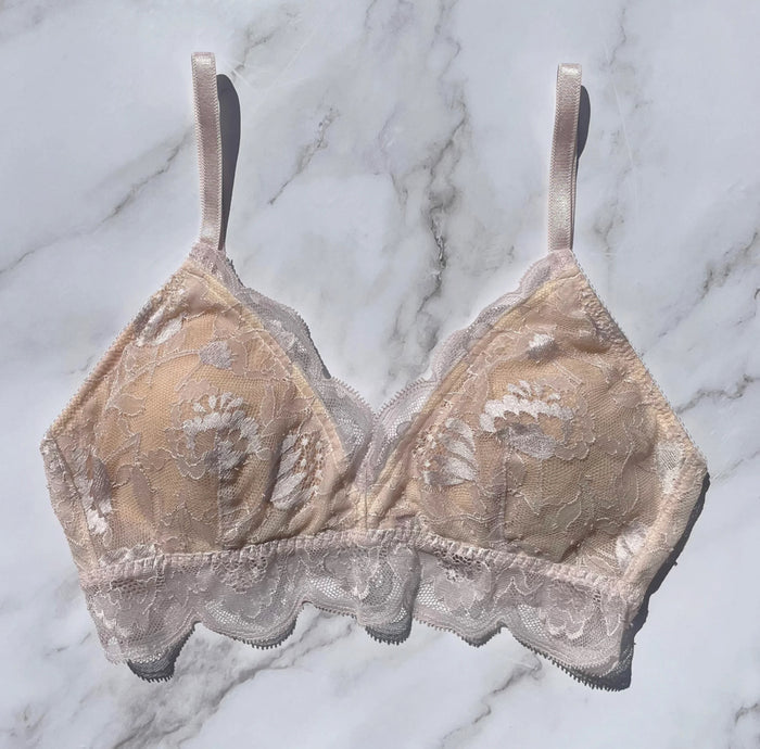Protea Triangle Bralette | Pink