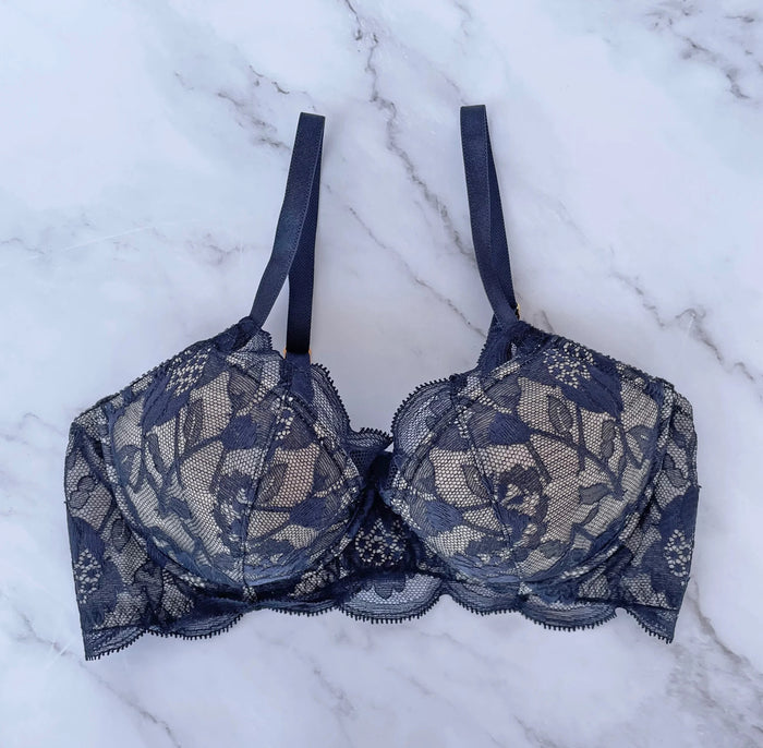 Protea Underwire Bra | Navy