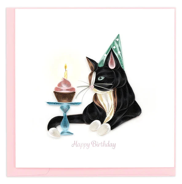 QUILLING CARD - Birthday Cat