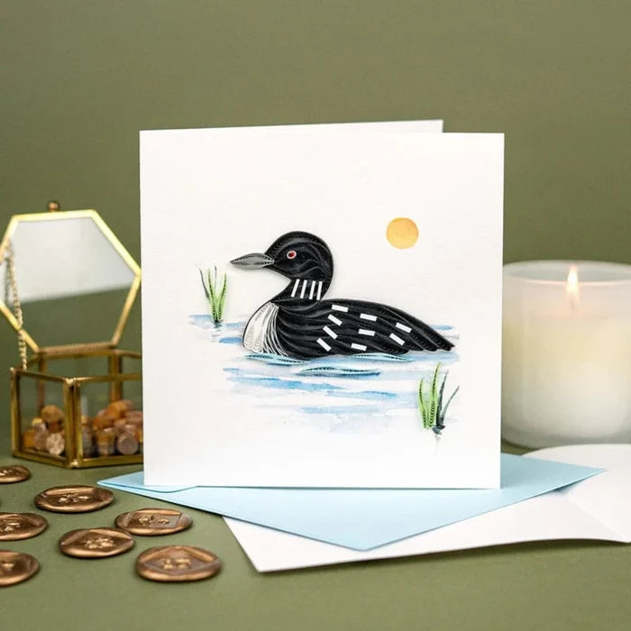 QUILLING CARD - Loon