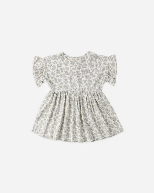 Quincy Mae Bamboo Babydoll Dress - Blue Floral