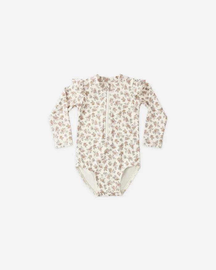 Quincy Mae Byron Rashguard One-Piece - Wildflower