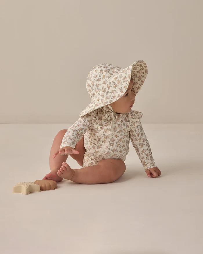 Quincy Mae Byron Rashguard One-Piece - Wildflower