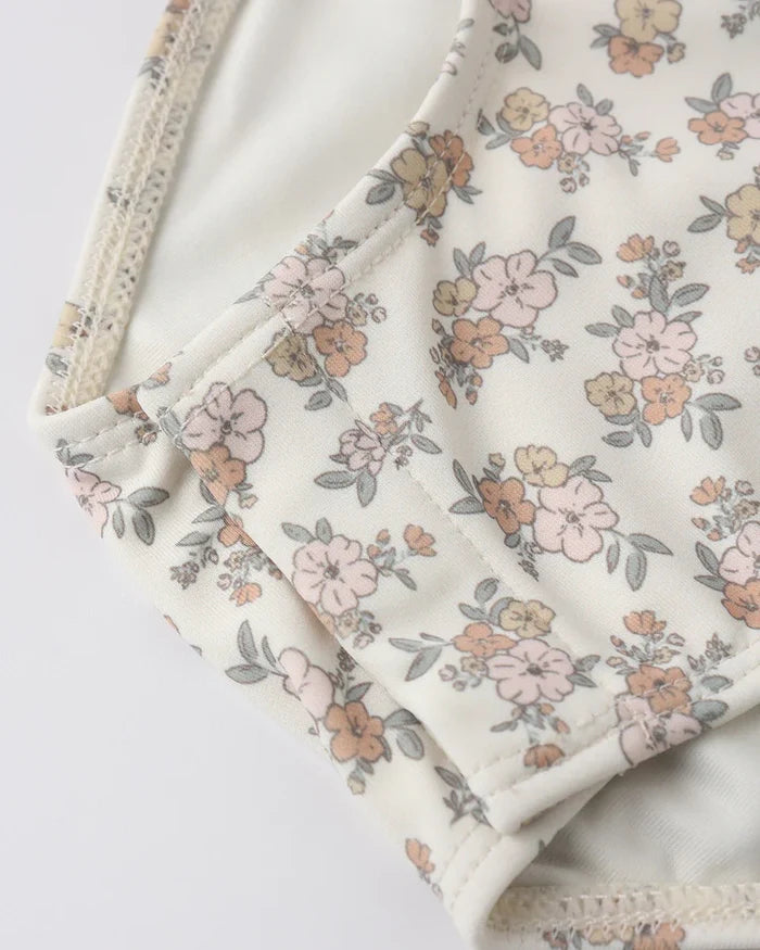 Quincy Mae Byron Rashguard One-Piece - Wildflower