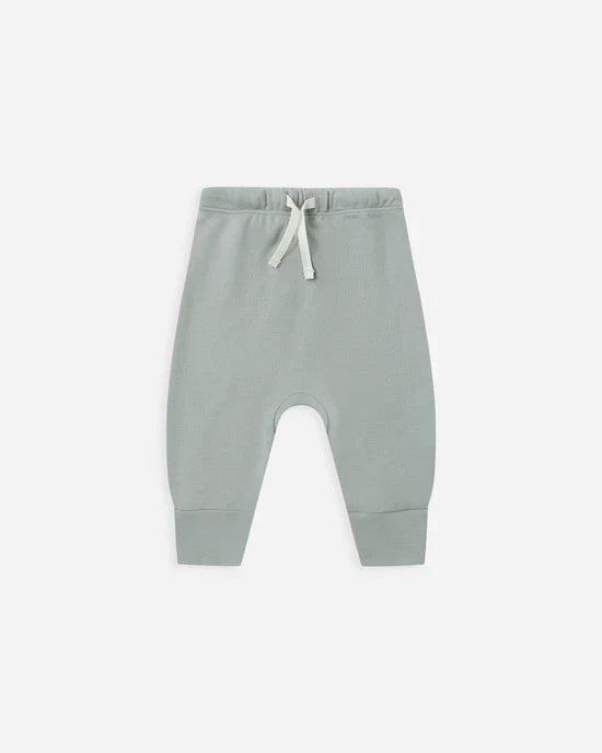 Quincy Mae Drawstring Pants - Steel Blue