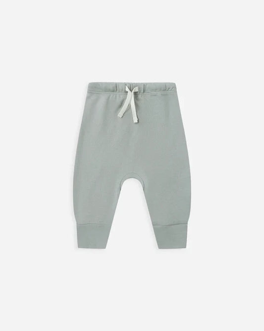 Quincy Mae Drawstring Pants - Steel Blue