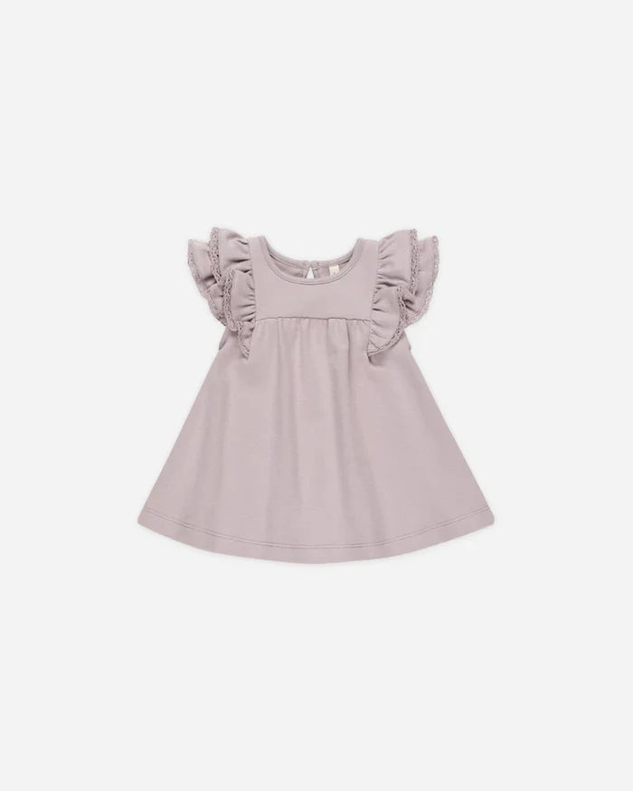 Quincy Mae Flutter Dress - Lavender