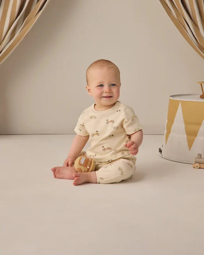 Quincy Mae Jersey Tee & Pant Set - Race Car