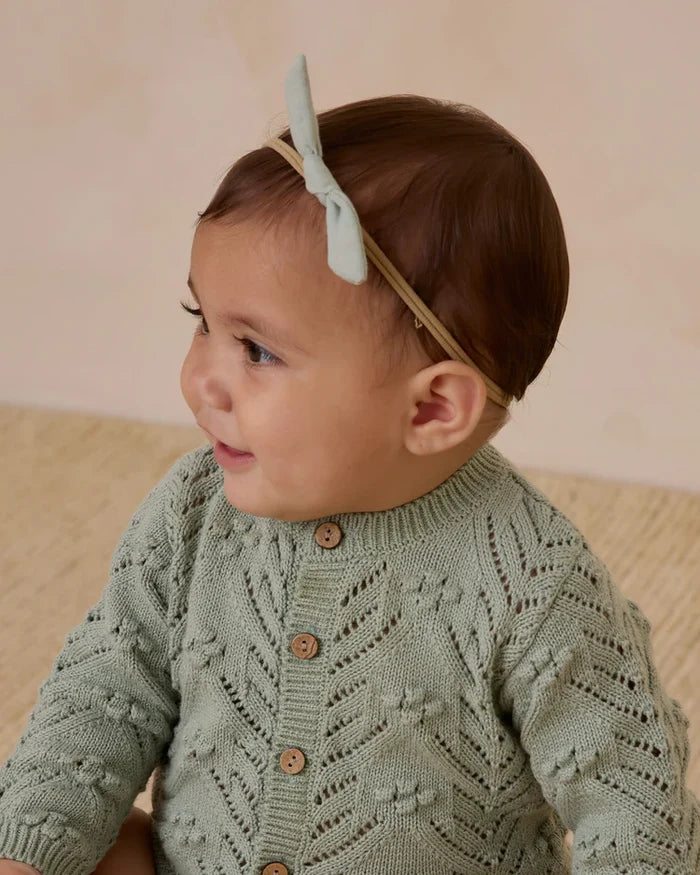 Quincy Mae Little Knot Headband - Sage