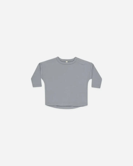 Quincy Mae Long Sleeve Tee - Blue