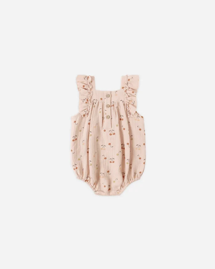 Quincy Mae Maya Romper - Cherries
