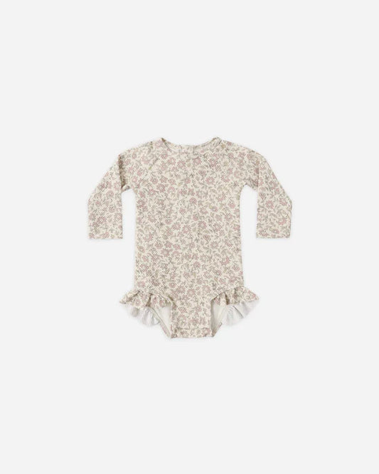 Quincy Mae Olivia One-Piece Rashguard - Dahlia