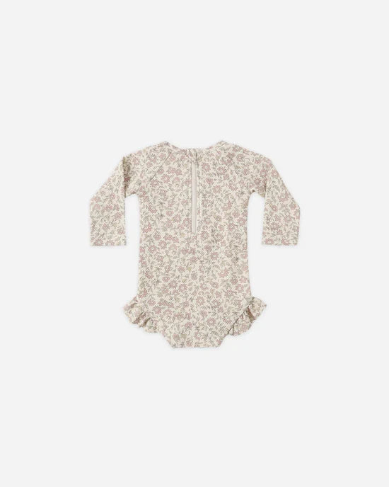 Quincy Mae Olivia One-Piece Rashguard - Dahlia