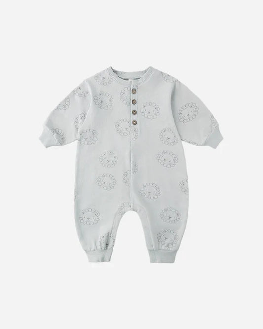 Quincy Mae Relaxed Fleece Jumpsuit - Lions