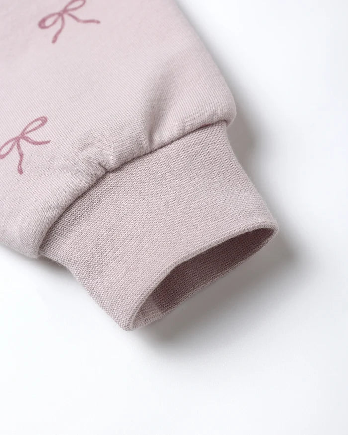 Quincy Mae Relaxed Fleece Sweatpant - Bows