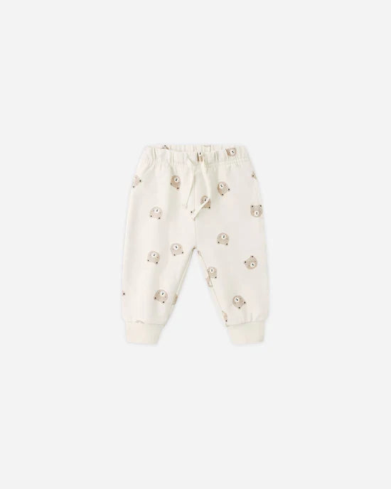 Quincy Mae Relaxed Sweatpant - Brown Bear