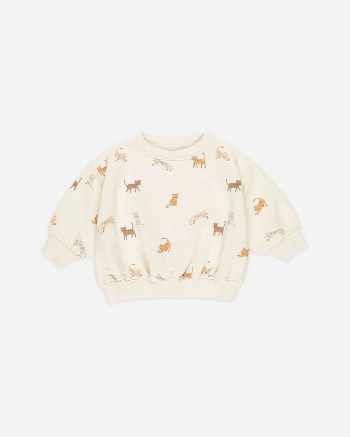 Quincy Mae Relaxed Sweatshirt - Cats