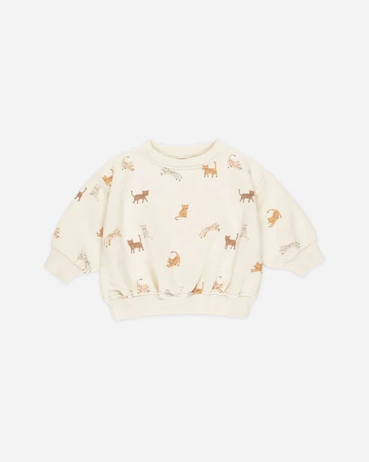 Quincy Mae Relaxed Sweatshirt - Cats