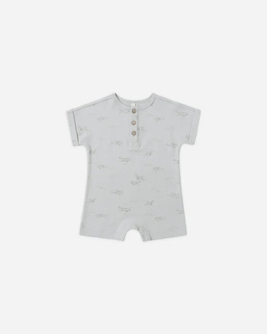 Quincy Mae Short Sleeve One-Piece - Airplanes