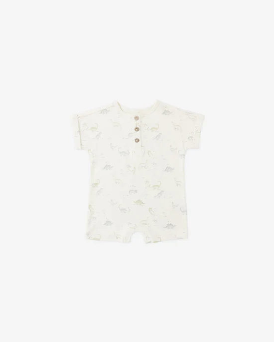 Quincy Mae Short Sleeve One-Piece - Dinosaur
