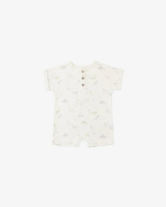 Quincy Mae Short Sleeve One-Piece - Dinosaur