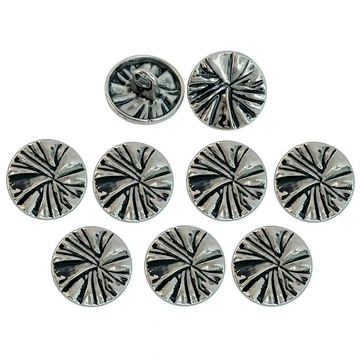 Antique silver / 7 Buttons