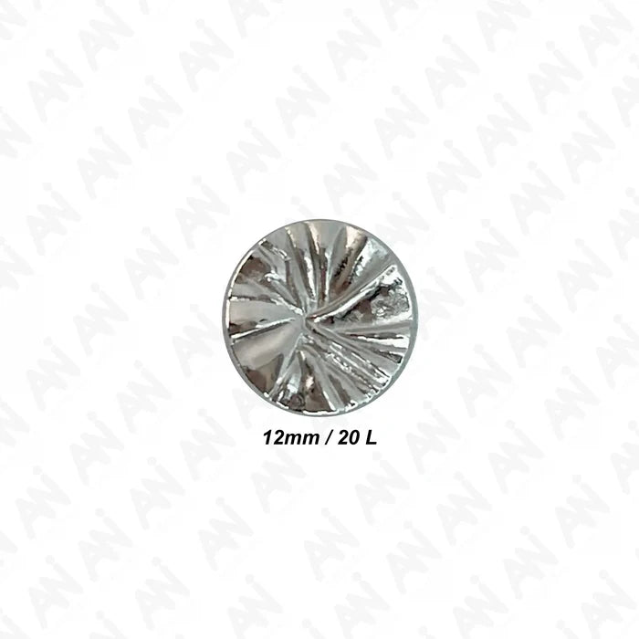 Radiant Ribbed Metal Buttons
