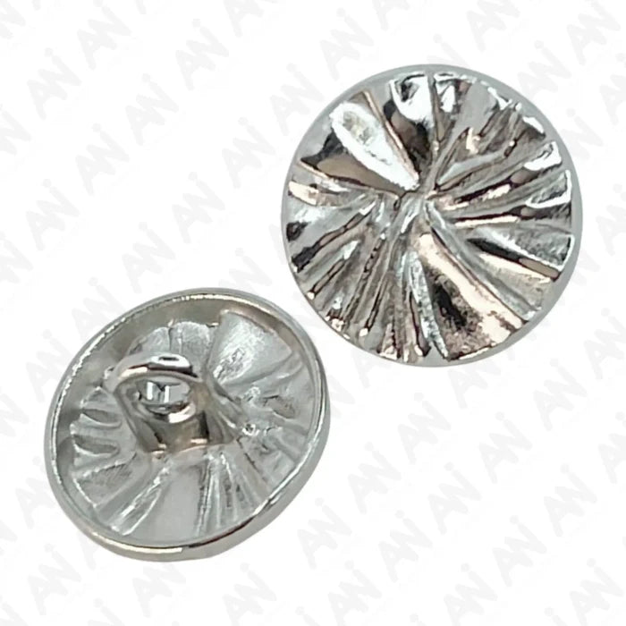 Radiant Ribbed Metal Buttons