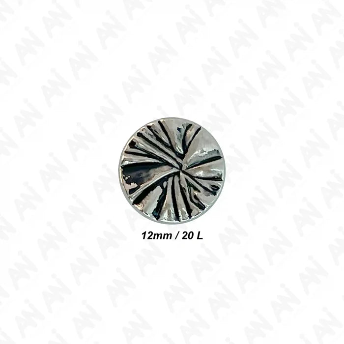 Radiant Ribbed Metal Buttons
