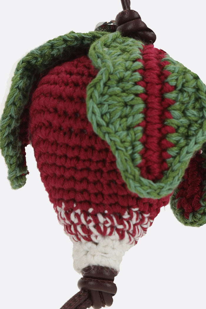 Radish bag charm in crochet
