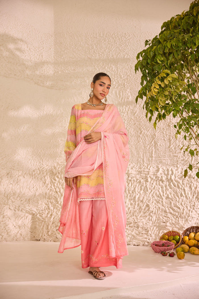 Rangrez Chanderi Kurta Set