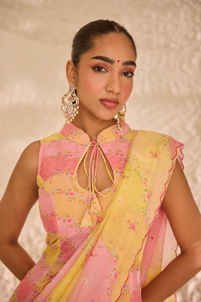 Ras Bhari Chanderi Sari