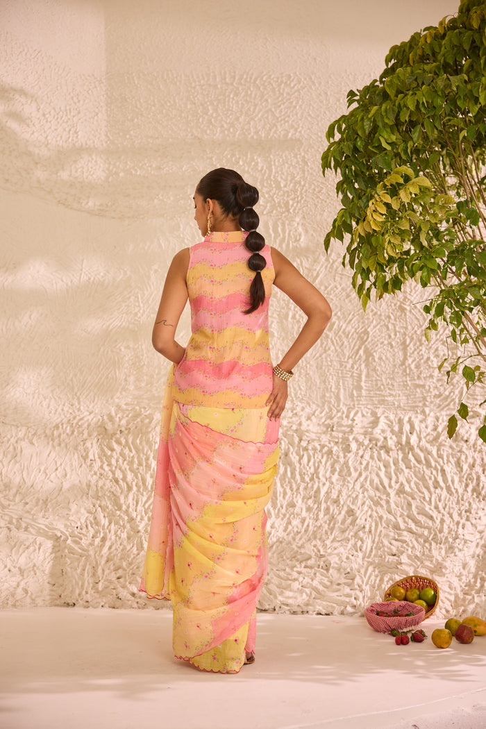 Ras Bhari Chanderi Sari