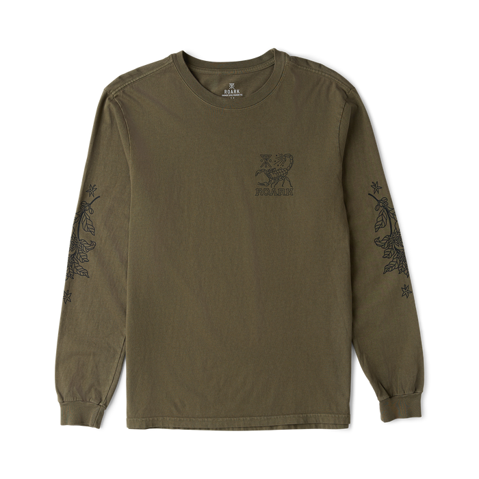 Roark Reading Ritual Long Sleeve Tee - Military
