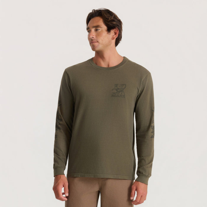Roark Reading Ritual Long Sleeve Tee - Military