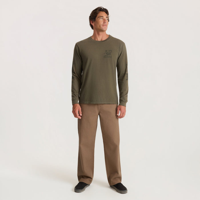Roark Reading Ritual Long Sleeve Tee - Military