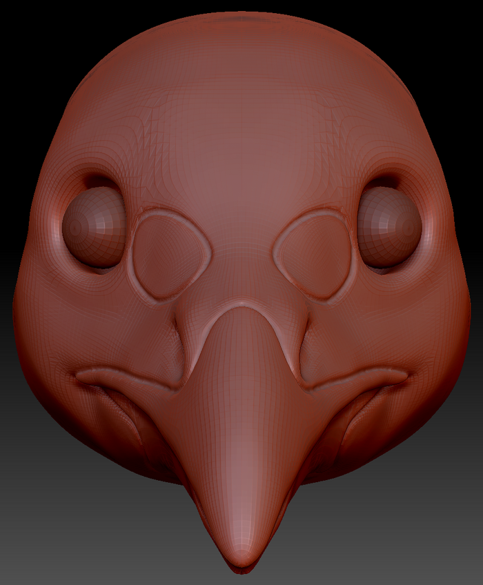 Realistic Chicken Static Jaw Head Base Variant 1