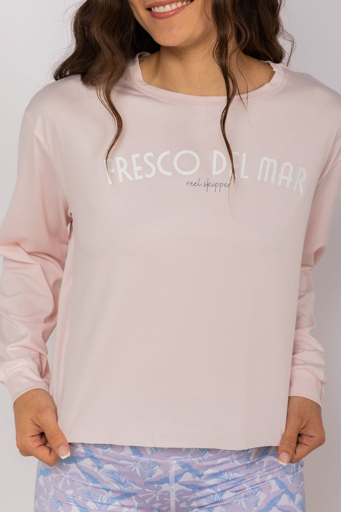 Reel Skipper La Girlfriend UV Shirt - Fresco Del Mar Baby Pink by Reel Skipper