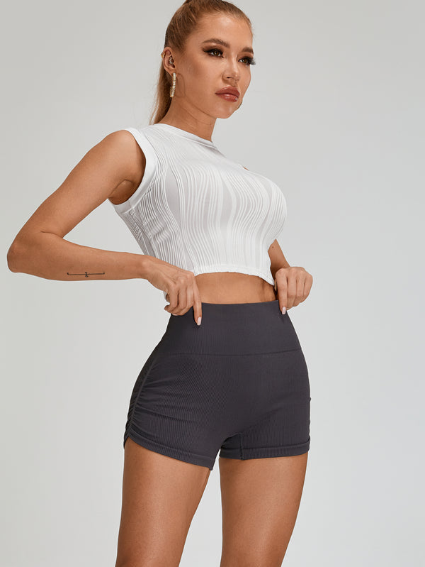 Ribbed Scrunch Bum Quick-drying Short Tracksuit