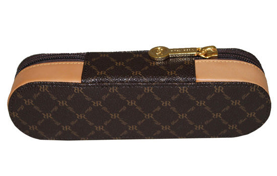 Rioni Signature Sunglasses Eyeglass Case - Brown