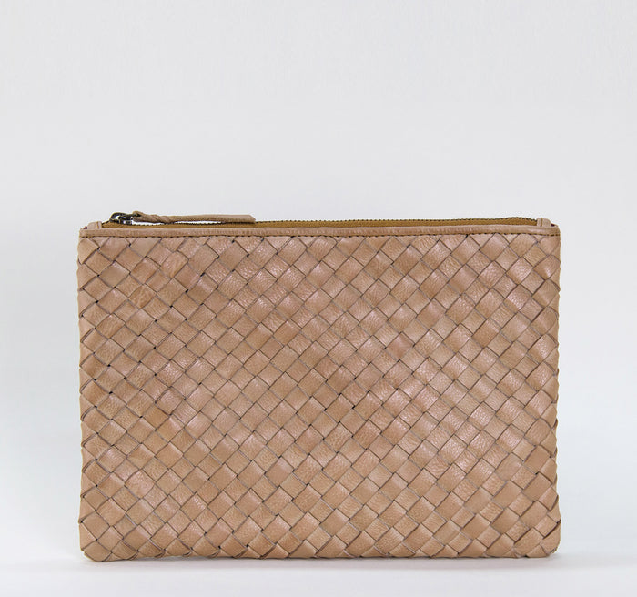 Rock Paper Scissors Feed Woven Clutch Pouch - Rock Paper Scissors - On The EDGE