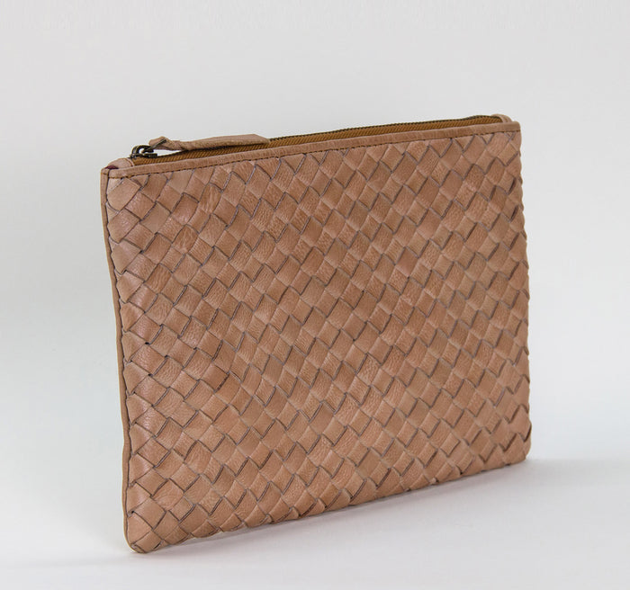 Rock Paper Scissors Feed Woven Clutch Pouch - Rock Paper Scissors - On The EDGE
