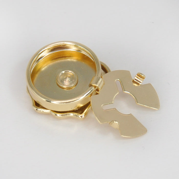 Rose Metal Button Covers | Set of 2