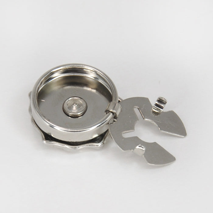 Rose Metal Button Covers | Set of 2