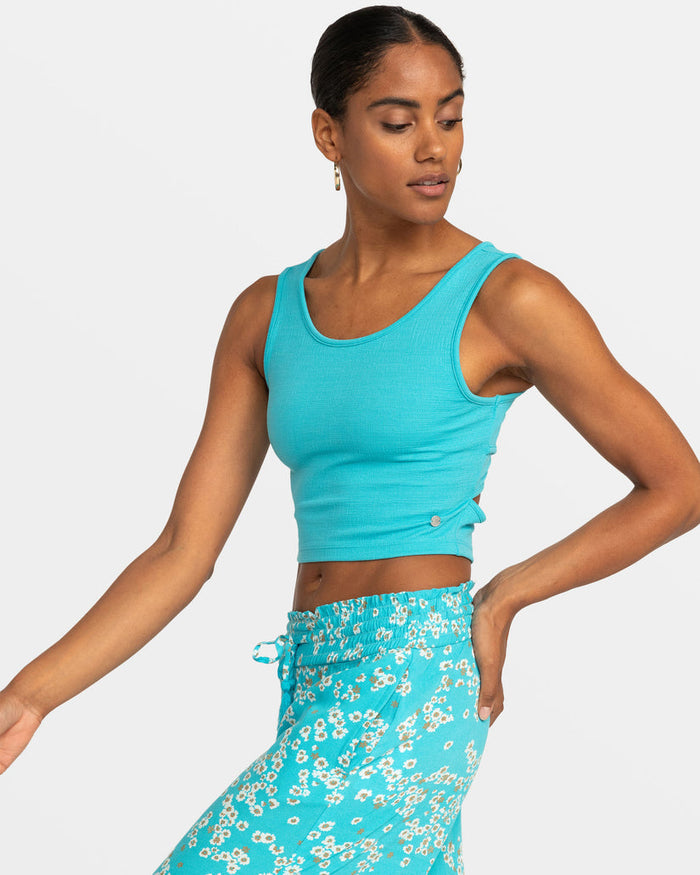 Roxy Good Keepsake Crop Top - Maui Blue by Roxy