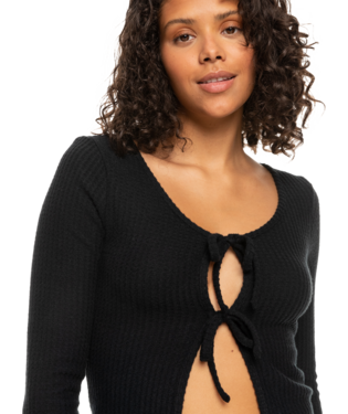 Roxy Looking Good Tie Front Cardigan Top by Roxy