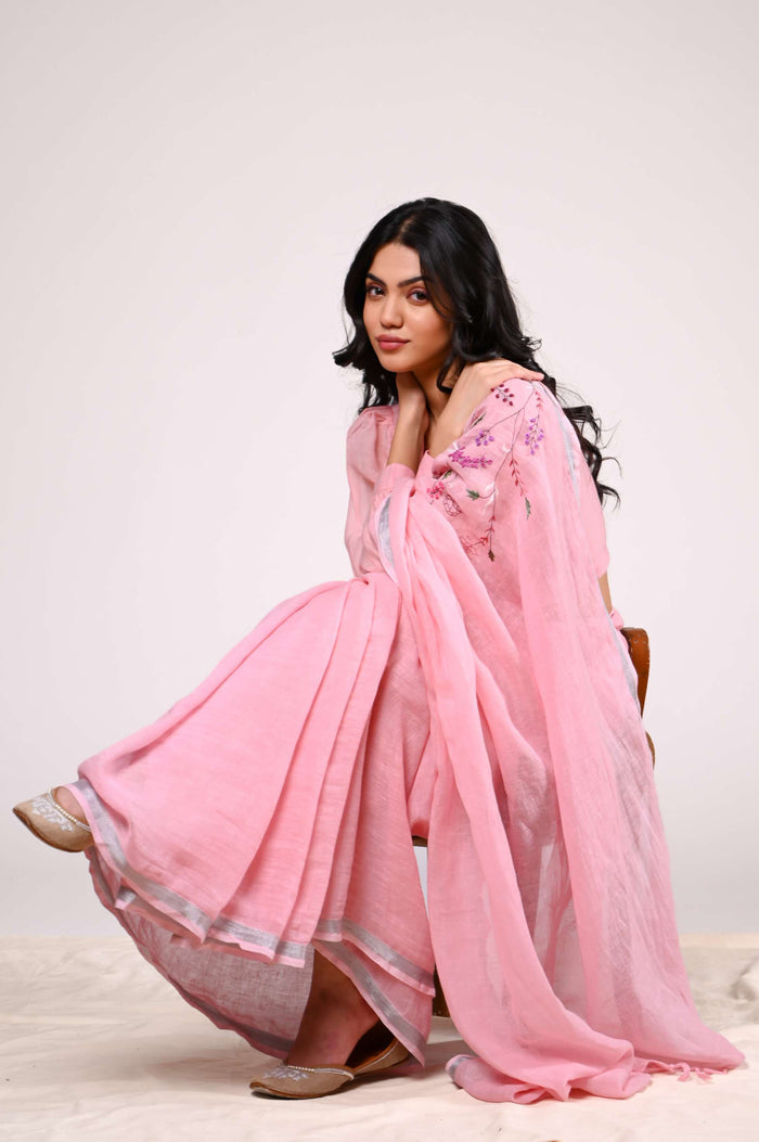 Roza Linen Sari